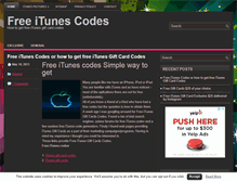 Tablet Screenshot of free-itunes-codes.org